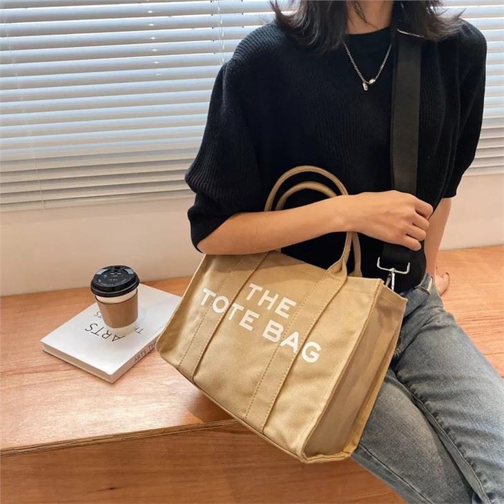 canvas messenger tote bag