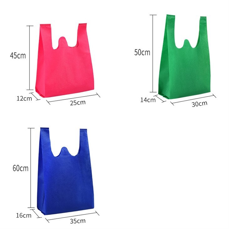 Custom Non Woven Vest Bag Wholesale